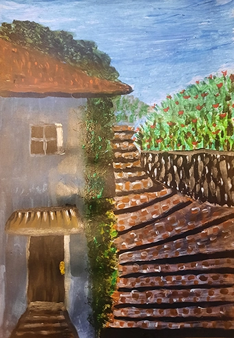 House with stairs